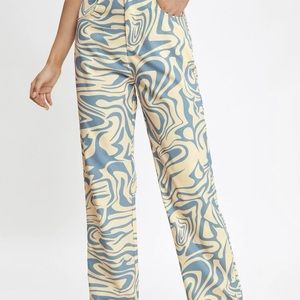 Marble Graphic pants